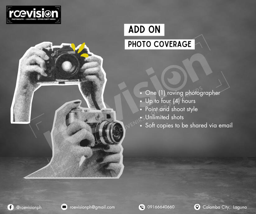 Add on: Photo Coverage - Php3,500