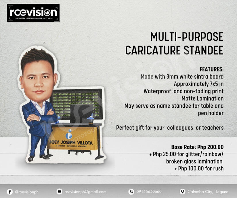 Multi-Purpose Caricature Standee