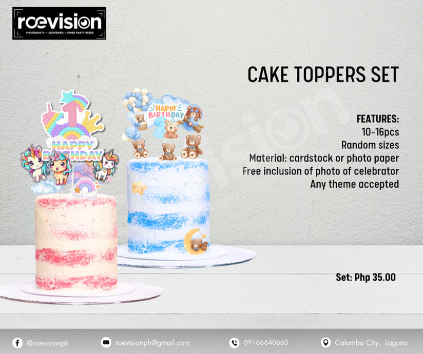 Cake Toppers Set