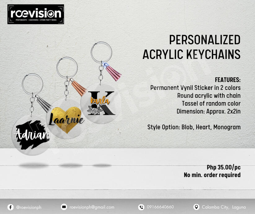Personalized Acrylic Keychains