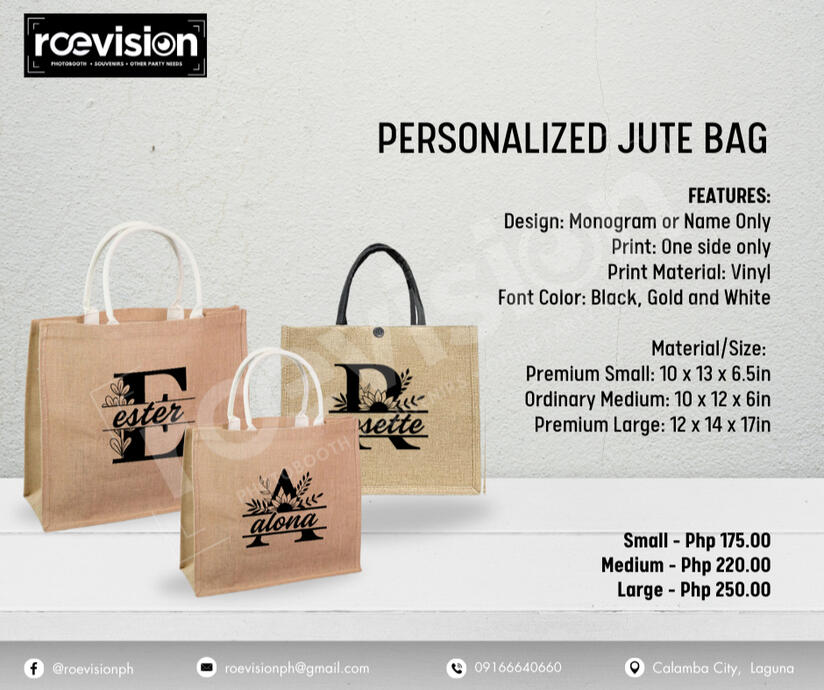 Personalize (Plain) Jute Bag