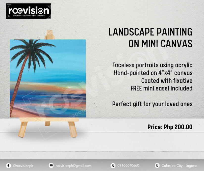 Landscape Painting on Mini Canvas