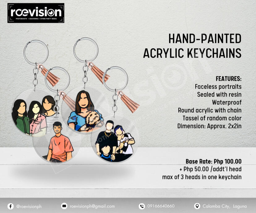 Hand-painted Acrylic Keychain