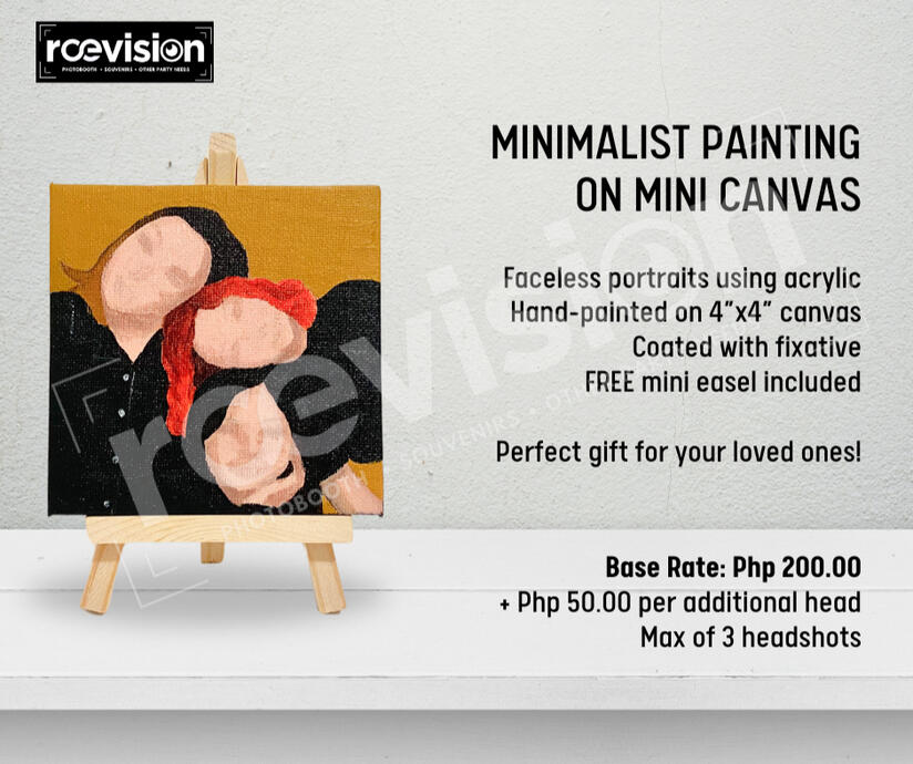 Minimalist Portrait on Mini Canvas