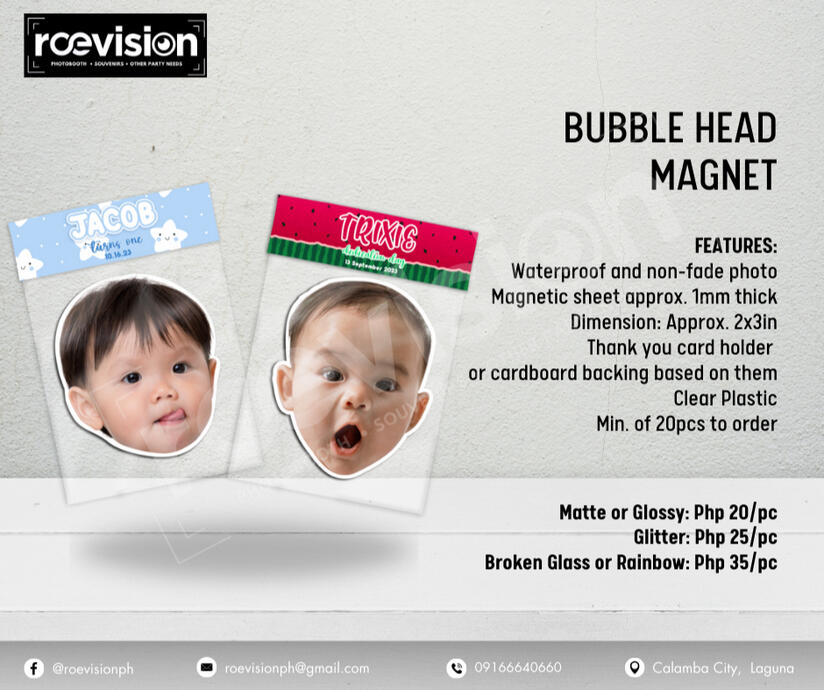 BUBBLE HEAD MAGNET
